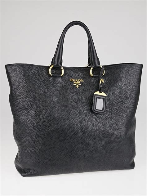 Prada Handbag Shoulder Bag BN1713 Black Enamel Women's 